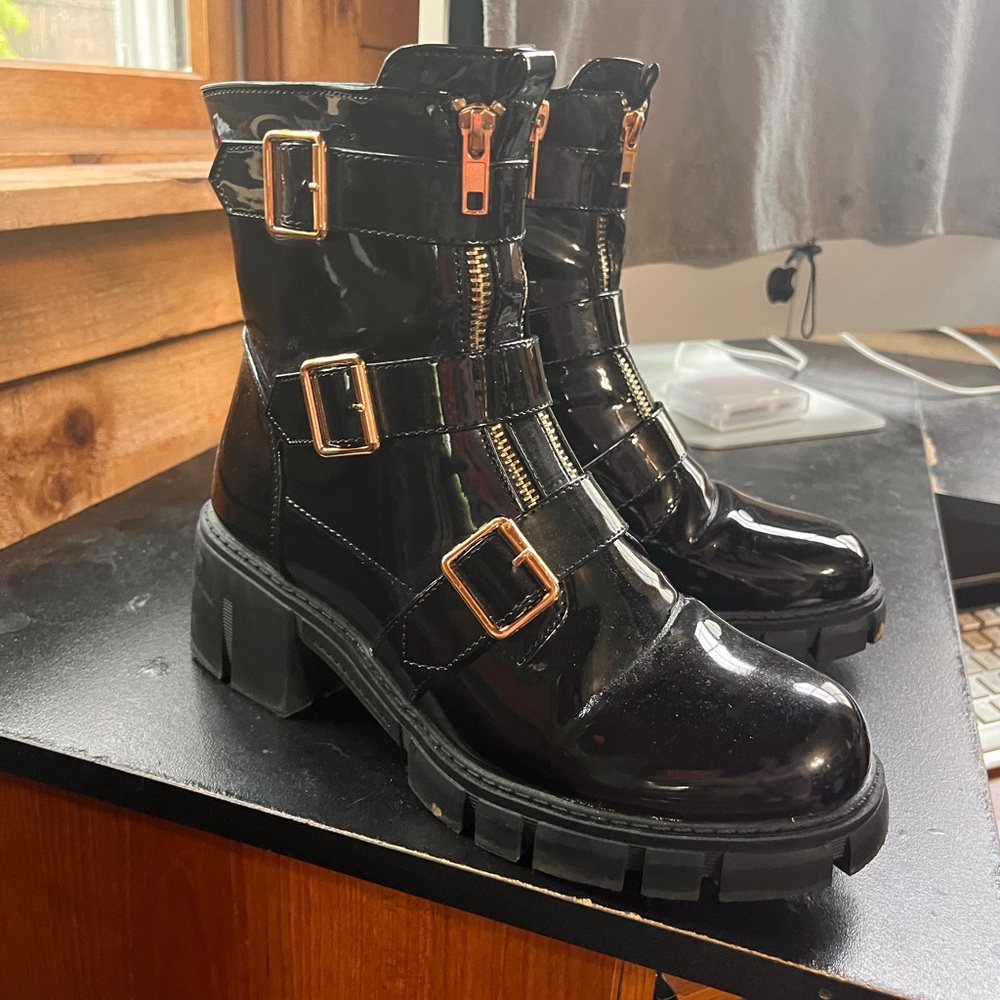 Sleek Combat Boots